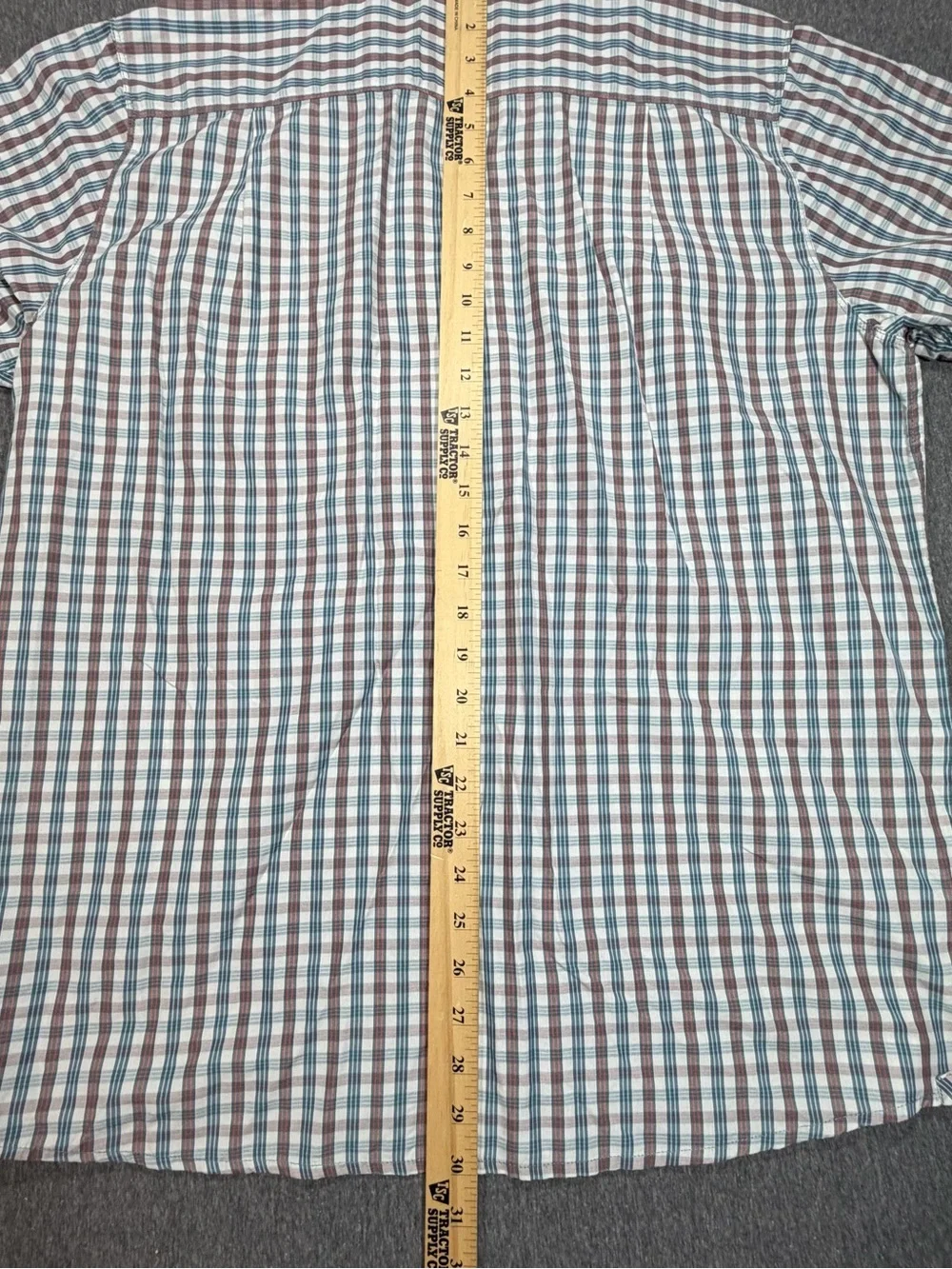 North Face Short Sleeve Button Up Shirt Nylon Woven Performance Mens Large Plaid